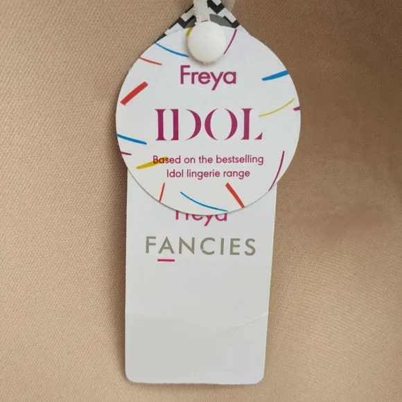 NWT Freya Fancies Full Figure Underwire Balconette Natural Beige Bra 34K - Picture 5 of 6